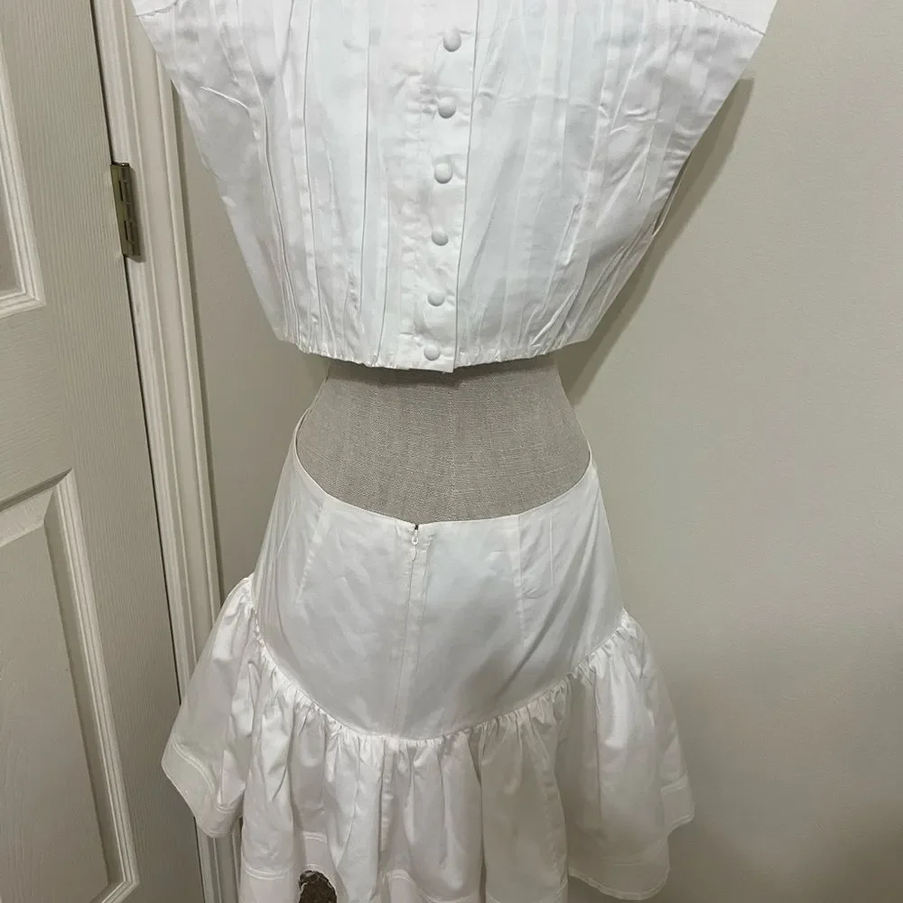 Aje Le Mempris Cut Out Ring Flip Mini Dress Size AU 12 US 8 Like New Condition